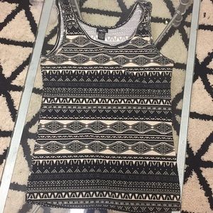 Black and white tank top